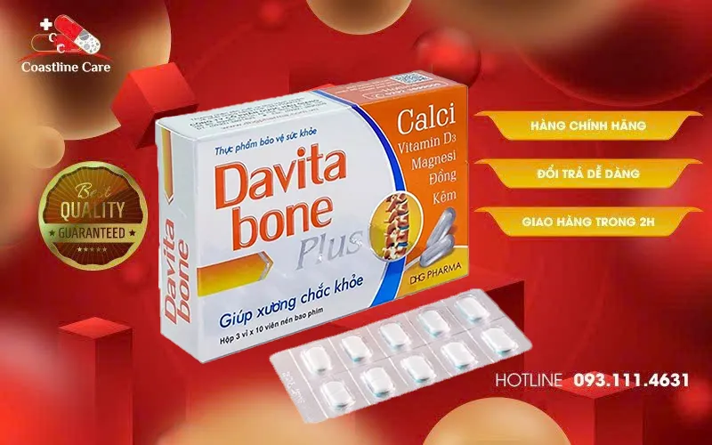 Davita Bone Plus giúp hỗ trợ xương chắc khỏe