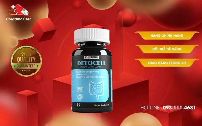 Detocell giảm tình trạng rối loạn tiêu hóa