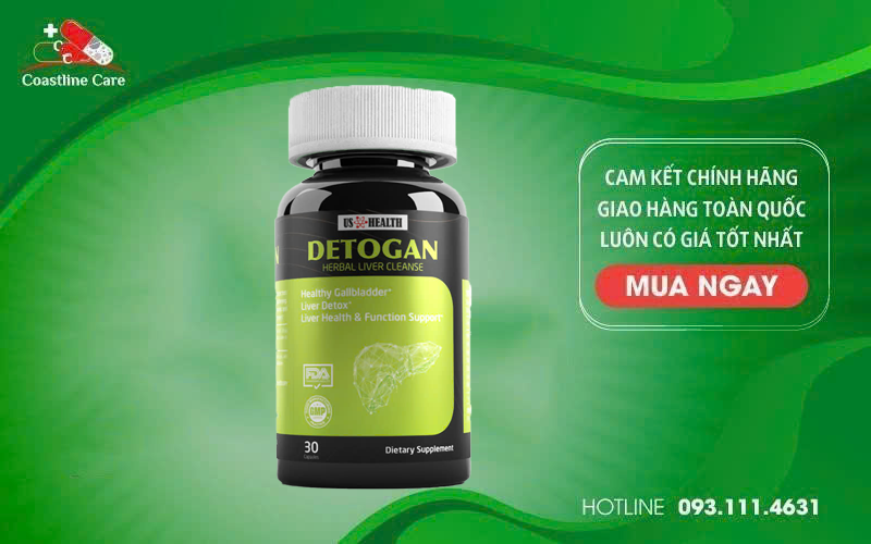 Detogan hỗ trợ tăng cường chức năng gan