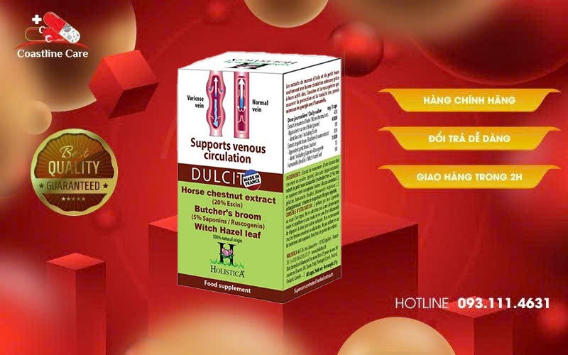 Dulcit phòng ngừa và giảm nguy cơ suy giãn tĩnh mạch