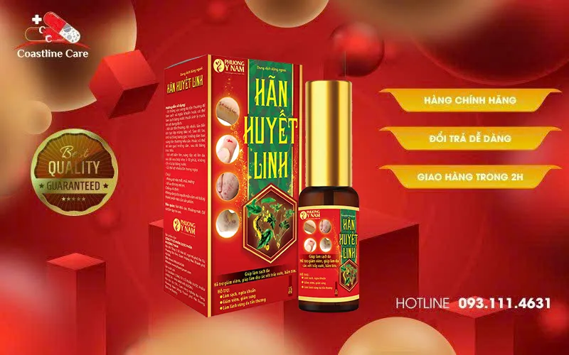 Dung dịch dùng ngoài Hãn Huyết Linh ngăn ngừa vi khuẩn