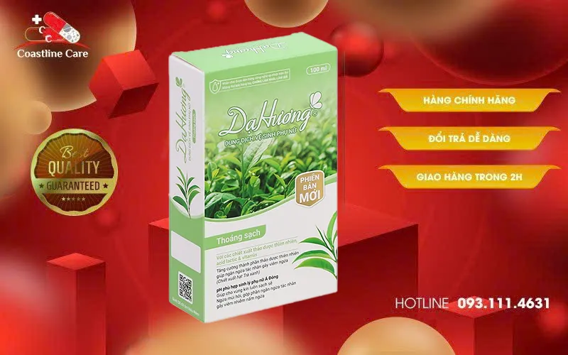 Dung dịch vệ sinh phụ nữ Dạ Hương Thoáng Sạch làm sạch tế bào chết
