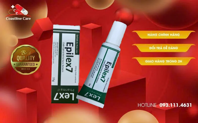 Gel Bôi Da Epilex7 giảm viêm da do côn trùng cắn