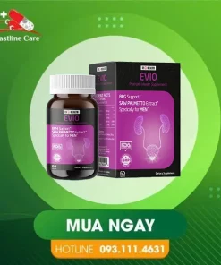 Evio - Hỗ Trợ Người Bị Phì Đại Tiền Liệt Tuyến Lành Tính (Hộp 60 Viên)Evio hỗ trợ giảm tiểu buốt