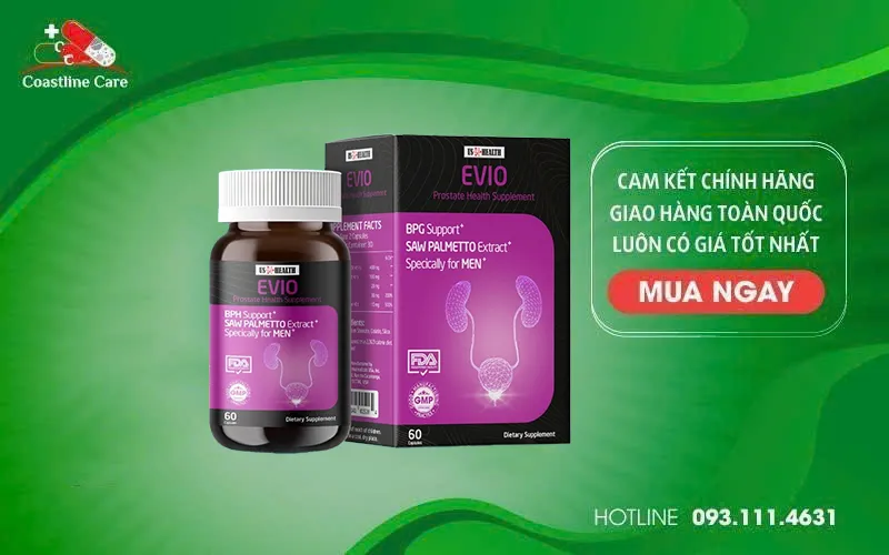 Evio hỗ trợ phì đại tiền liệt tuyến lành tính