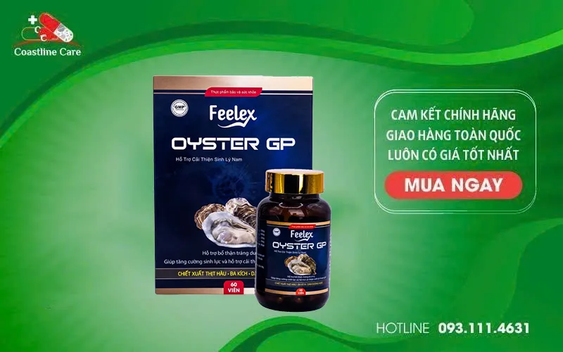 Feelex Oyster GP hỗ trợ tăng cường sinh lực