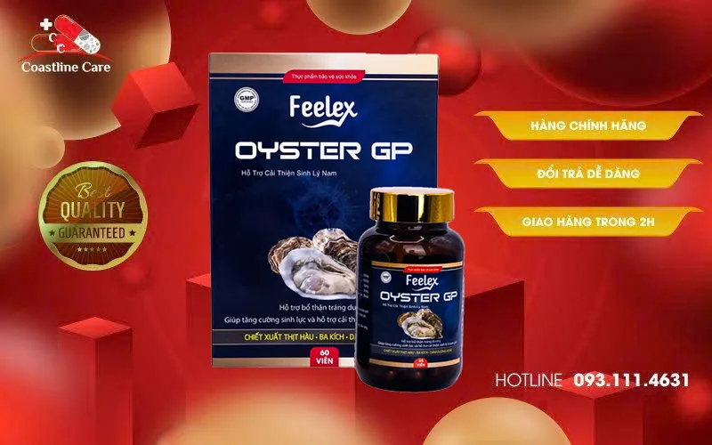 Feelex Oyster GP hỗ trợ bổ thận, tráng dương