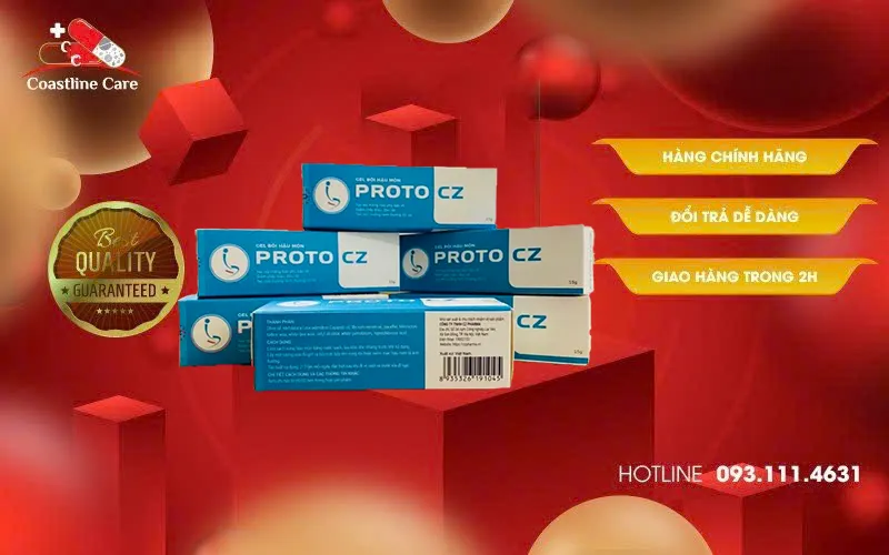 Gel Bôi Hậu Môn Proto CZ dùng cho người bị trĩ