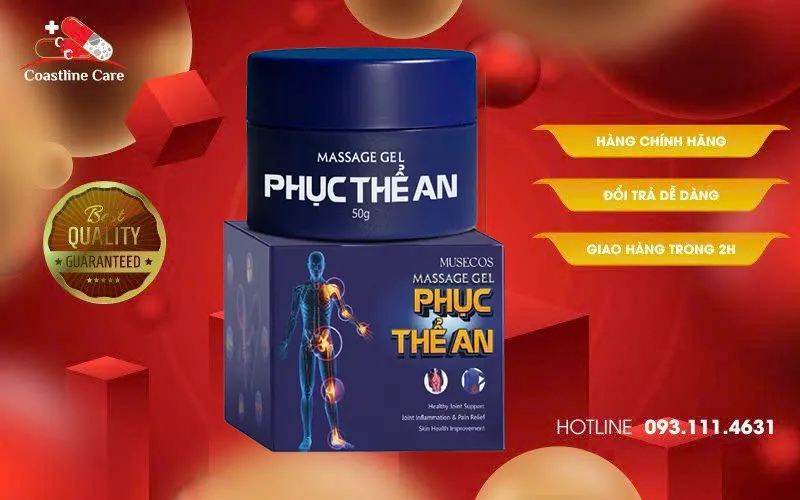Gel Massage Phục Thể An giảm tê bì chân tay