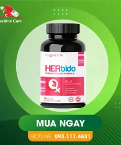 Herbido - Hỗ Trợ Cải Thiện Sinh Lý Nữ (Hộp 60 Viên)Herbido giảm các triệu chứng bốc hỏa ở phụ nữ tiền mãn kinh và mãn kinh