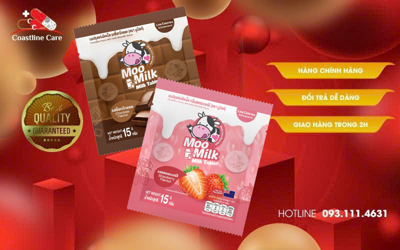 Kẹo sữa Moo Milk vị ngọt dễ chịu