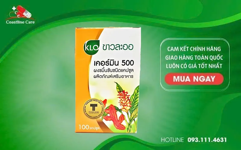 Khaolaor Curmin 500 bảo vệ niêm mạc dạ dày