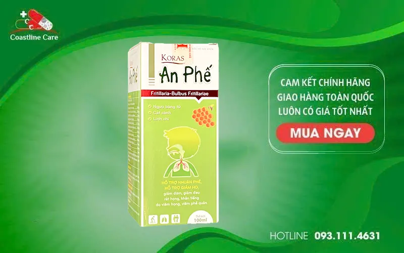 Koras An Phế - Hỗ Trợ Giảm Ho, Giảm Đau Rát Họng (Hộp 100ml) 2 Koras An Phế giảm đau rát họng