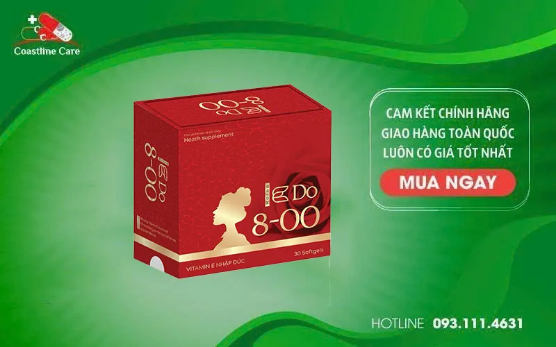 Koras E Đỏ 8-00 hỗ trợ làm đẹp da