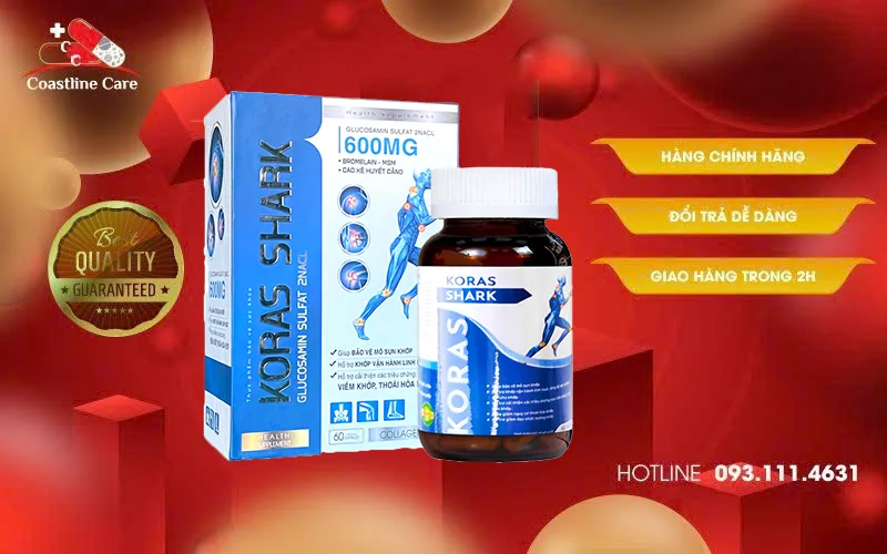 Koras Shark hỗ trợ khớp vận hành linh hoạt