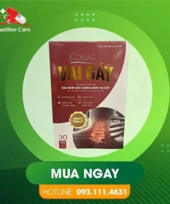 Koras Vai Gáy - Hỗ Trợ Mạnh Gân Cốt (Hộp 30 Viên)Koras Vai Gáy giảm tê bì chân tay