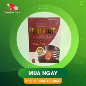 Koras Vai Gáy – Hỗ Trợ Mạnh Gân Cốt (Hộp 30 Viên)