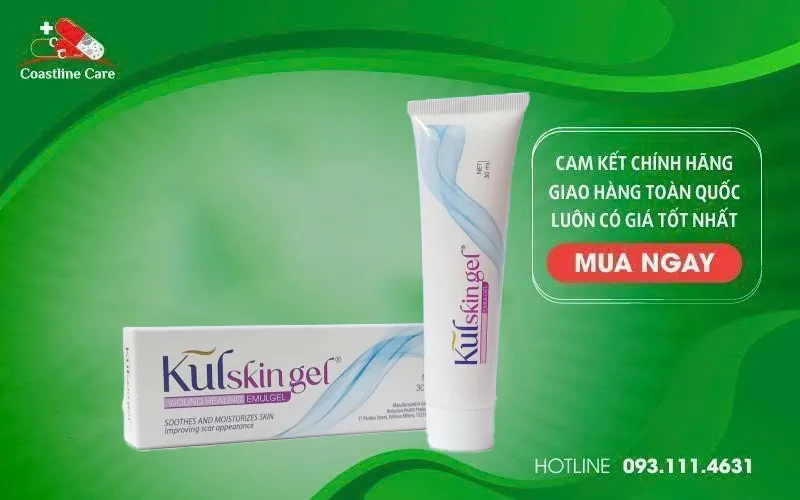 Kulskin Gel giúp vết thương nhanh lành