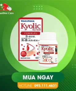 Kyolic Astaxanthin - Hỗ Trợ Giảm Mỏi Mắt (Hộp 60 Viên)Kyolic Astaxanthin giảm nguy cơ thoái hóa điểm vàng