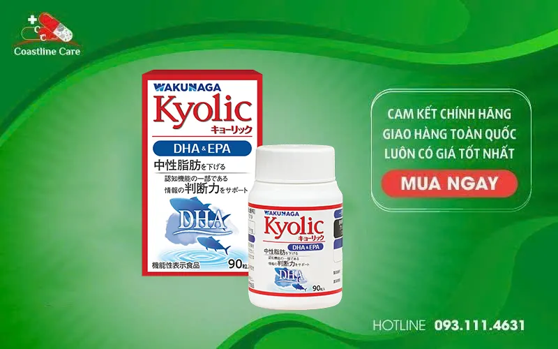 Kyolic DHA hỗ trợ cải thiện triglycerid máu