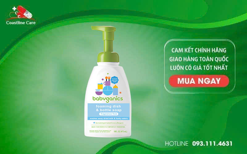 Organic Babyganics Foaming Dish & Bottle Soap Refill Fragrance Free chai 473 ml