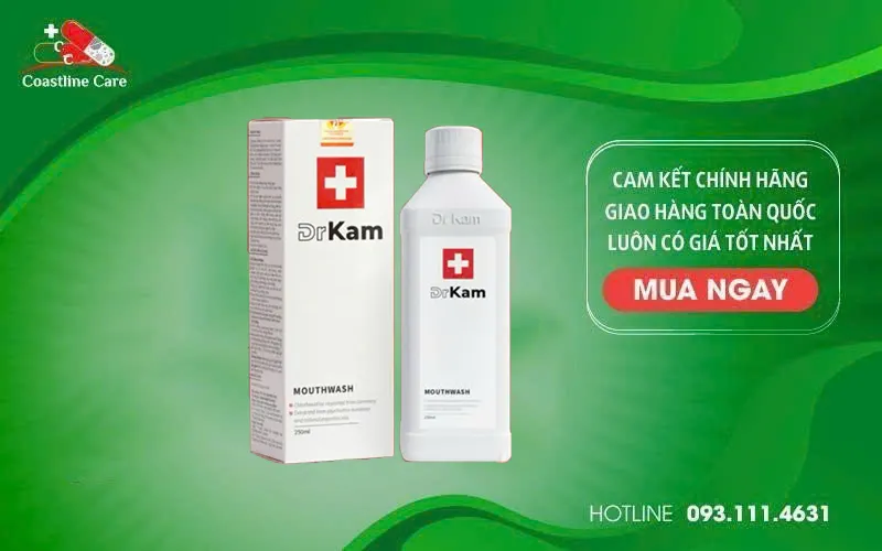 Nước Súc Miệng DrKam hỗ trợ sạch miệng