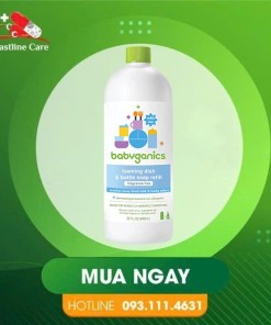 Nước Rửa Organic Babyganics Foaming Dish & Bottle Soap Refill Fragrance Free (Chai 946ml)Nước rửa Bình & Đồ dùng Organic Babyganics Foaming Dish & Bottle Soap Refill Fragrance Free chai 946ml