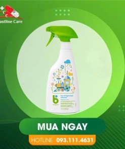 Chai Xịt Vệ sinh Organic Babyganics Toy & High Chair Cleaner Spray (Chai 502ml)Chai xịt vệ sinh Đồ chơi & Bề mặt đa năng Organic Babyganics Toy & High Chair Cleaner Spray chai 502ml