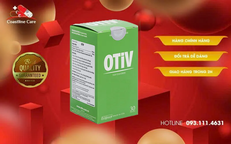 otiv hộp 30 viên cải thiện tình trạng đau đầu, đau nửa đầu