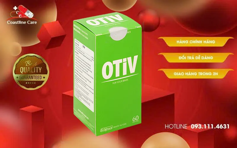otiv hộp 60 viên cải thiện tình trạng đau đầu, đau nửa đầu