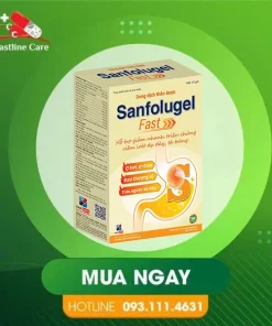 Sanfolugel Fast - Hỗ Trợ Bảo Vệ Niêm Mạc Dạ Dày (Hộp 15 Gói)Sanfolugel Fast hỗ trợ giảm biểu hiện do viêm loét dạ dày, tá tràng gây ra