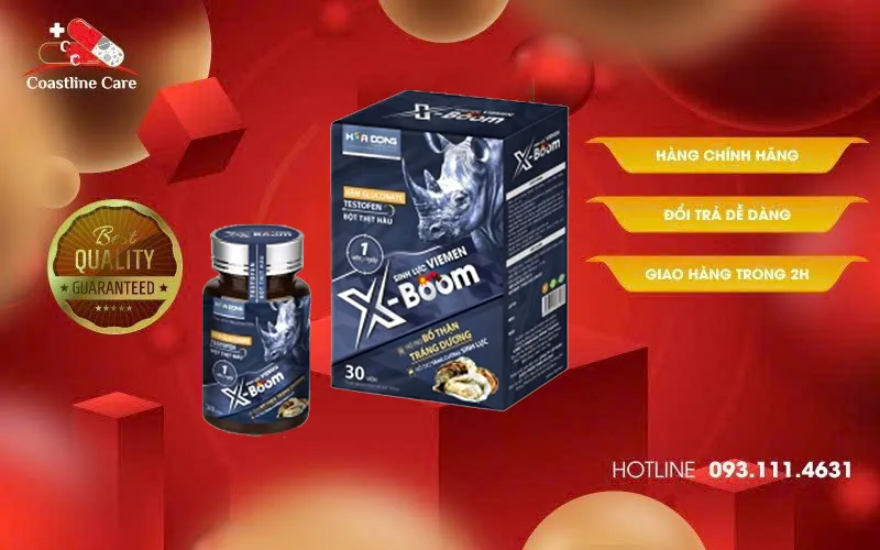 Sinh Lực Viemen X-Boom hỗ trợ bổ thận tráng dương