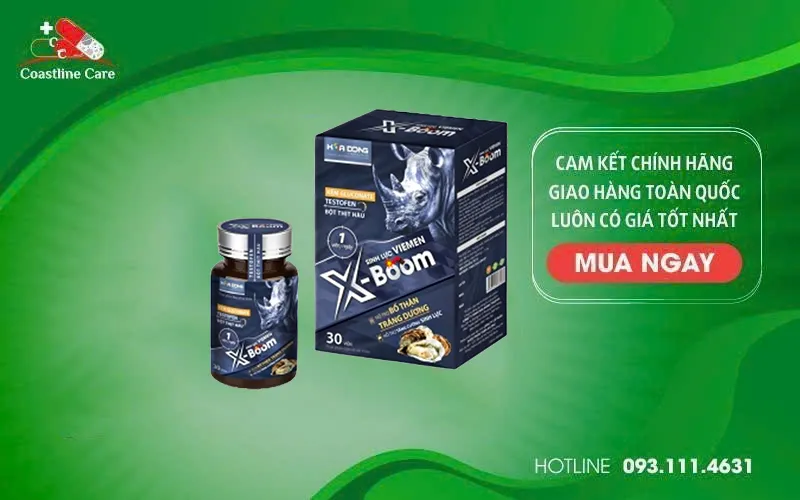 Sinh Lực Viemen X-Boom hỗ trợ mạnh gân cốt