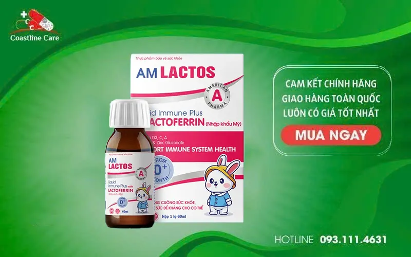 Siro AM Lactos hỗ trợ tăng cường sức khỏe cho trẻ em và người trưởng thành