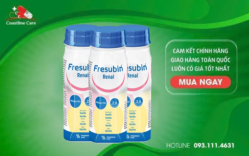 Sữa Dinh Dưỡng Fresubin Renal Vanilla bổ sung dinh dưỡng