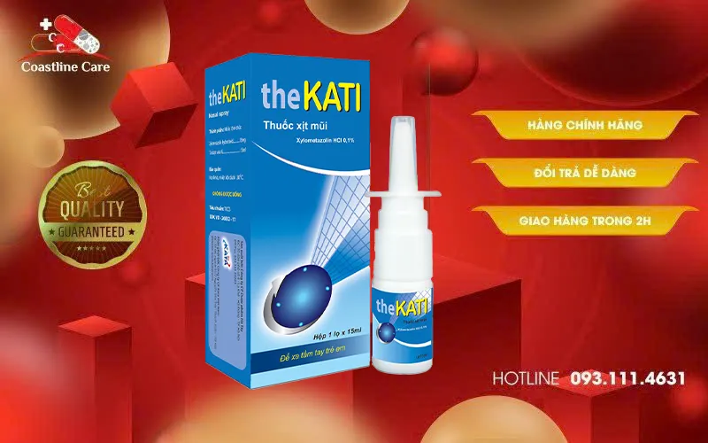 Thuốc xịt mũi Kati Adult hỗ trợ cải thiện tình trạng viêm xoang và viêm mũi dị ứng