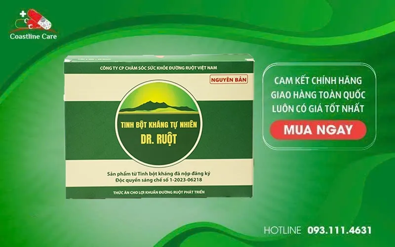 Tinh Bột Kháng Dr Ruột Nguyên Bản hỗ trợ sức khỏe đại tràng