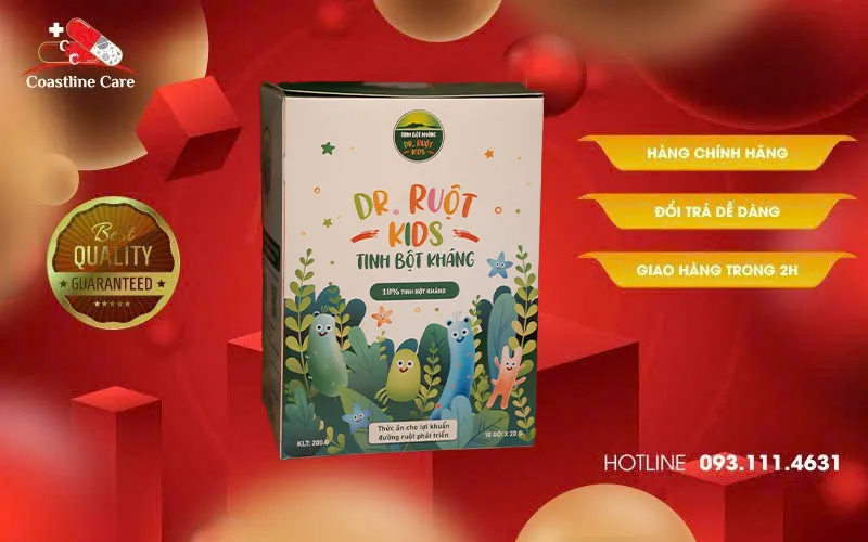Tinh Bột Kháng Dr Ruột Kids cải thiện sức khỏe đường ruột
