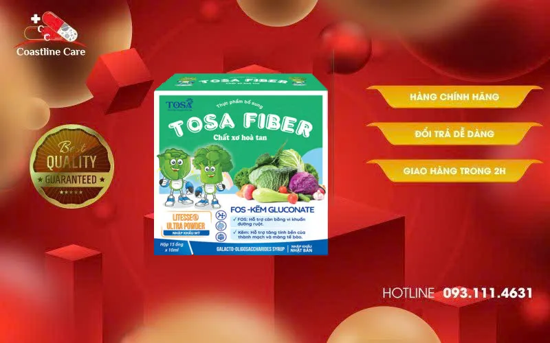 Tosa Fiber dùng cho trẻ em từ 1 tuổi trở lên