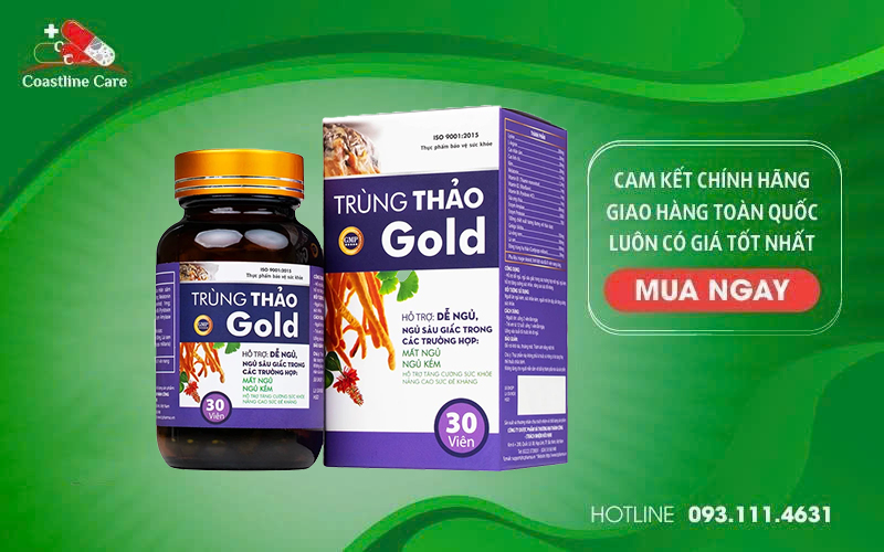 Trùng Thảo Gold hỗ trợ dễ ngủ