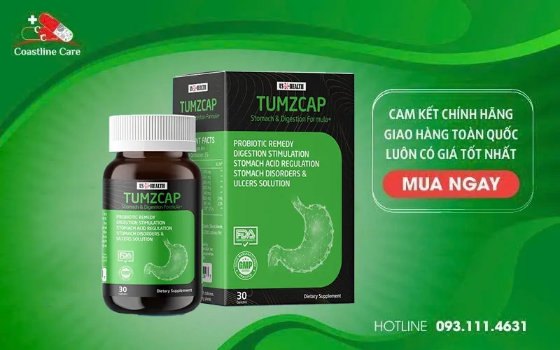 Tumzcap giảm các triệu chứng như khó tiêu, đầy hơi