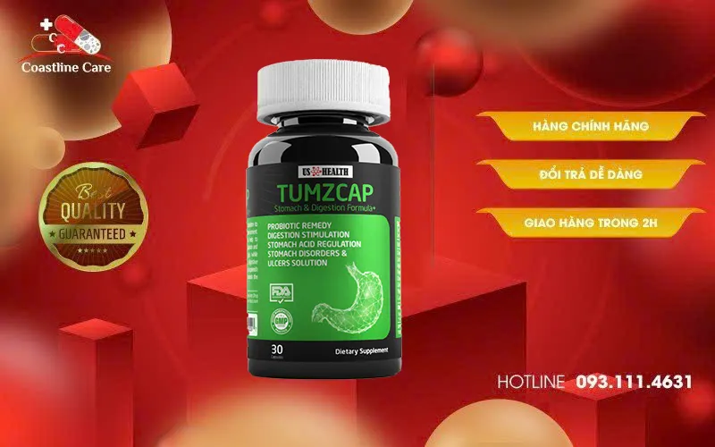 Tumzcap giảm triệu chứng rối loạn tiêu hóa