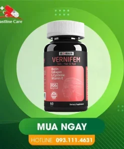 Vernifem - Hỗ Trợ Phục Hồi Tóc Tổn Thương (Hộp 60 Viên)Vernifem hỗ trợ cải thiện sức khỏe da móng tóc