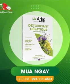 Arkofluides Detoxifiant Hepatique - Hỗ Trợ Giải Độc Gan (Hộp 20 Ống)thực phẩm chức năng Arkofluides Detoxifiant Hepatique