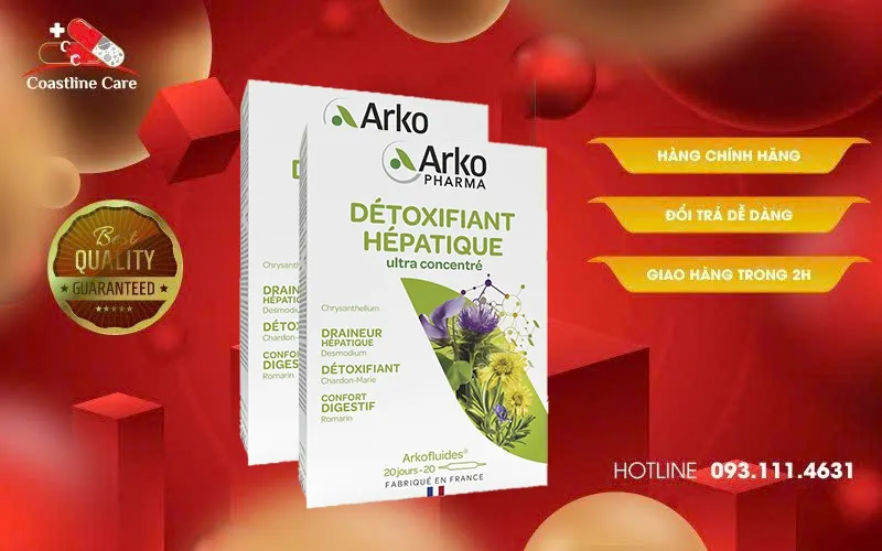 Arkofluides Detoxifiant Hepatique hỗ trợ tiêu hoá