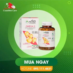 Arkopharma Arkogelules Omega 3 – Hỗ Trợ Sức Khỏe Tim Mạch (Hộp 180 Viên)