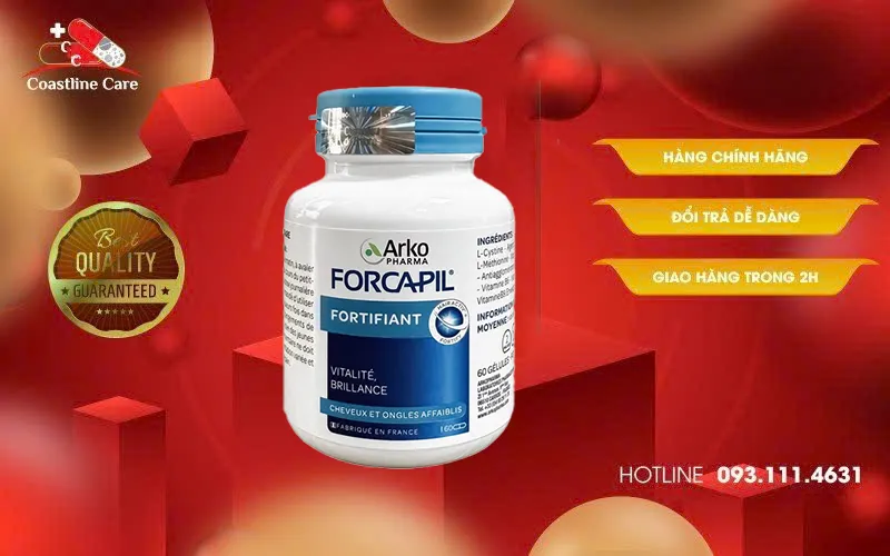 Arkopharma Forcapil Fortifiant hỗ trợ cải thiện tóc và móng yếu
