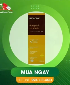 Betadine Antiseptic Solution - Hỗ Trợ Ngăn Ngừa Nhiễm Khuẩn Vết Thương (Hộp 125ml)Betadine Antiseptic Solution 125ml sát khuẩn trong phẫu thuật