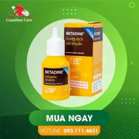Betadine Antiseptic Solution – Hỗ Trợ Sát Khuẩn Vết Thương (Hộp 30ml)