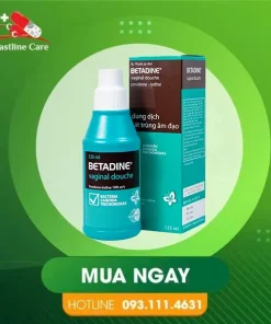 Betadine Vaginal Douche - Dung Dịch Sát Trùng Âm Đạo (Hộp 125ml)Betadine Vaginal Douche điều trị nhiễm trùng âm đạo